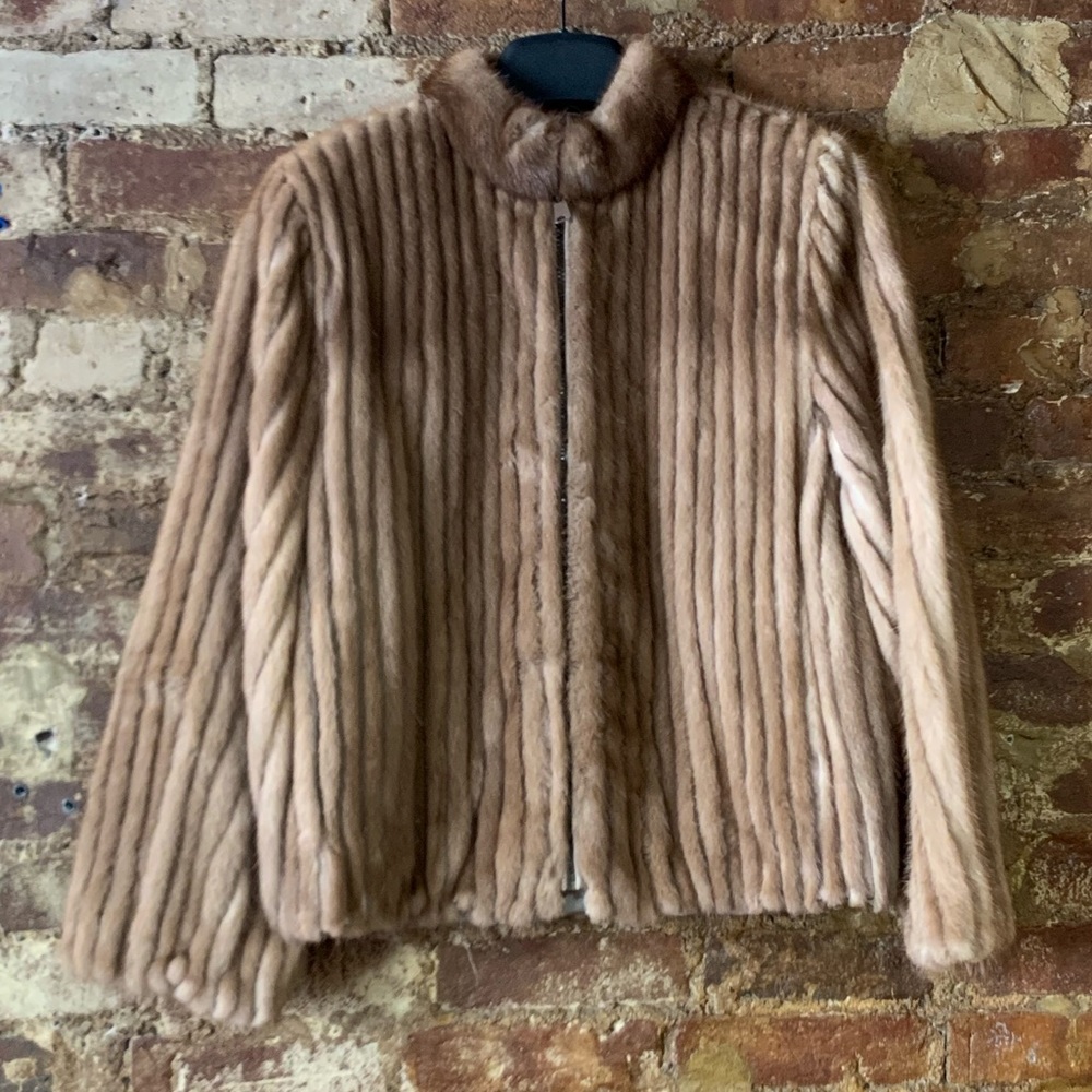 Mink Zip Up Jacket
